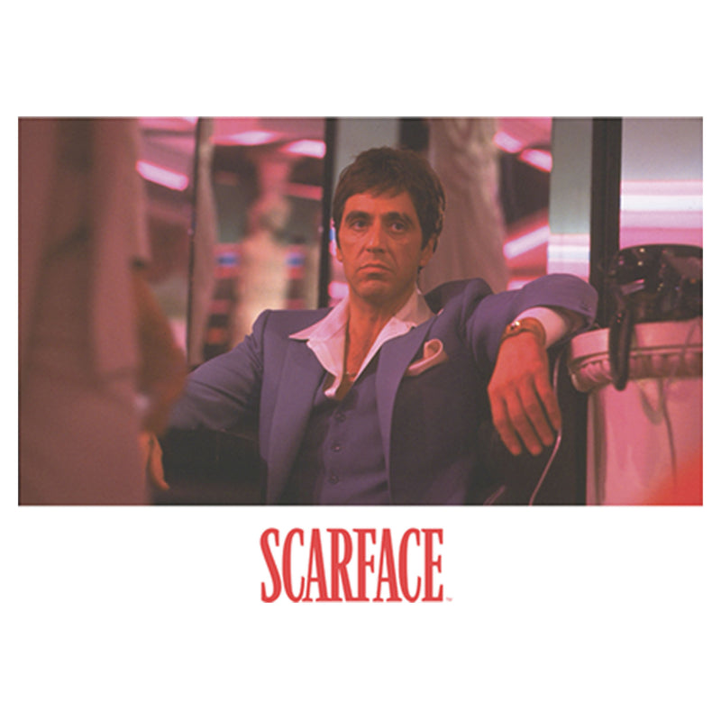 Men's Scarface Tony Serious Photograph T-Shirt
