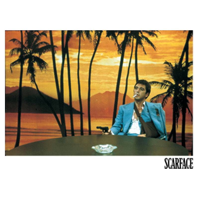 Men's Scarface Tony Sunset Pose T-Shirt