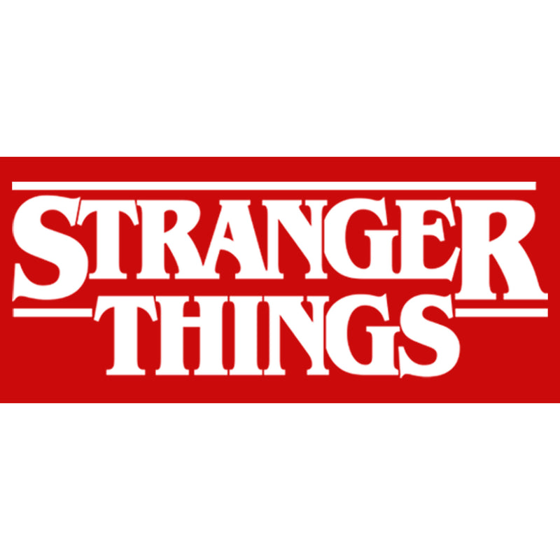 Boy's Stranger Things White Logo T-Shirt