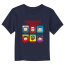 Toddler's Stranger Things Group Shot Pixel Portraits T-Shirt