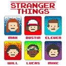 Toddler's Stranger Things Group Shot Pixel Portraits T-Shirt