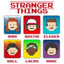 Infant's Stranger Things Group Shot 8-Bit Portraits Onesie