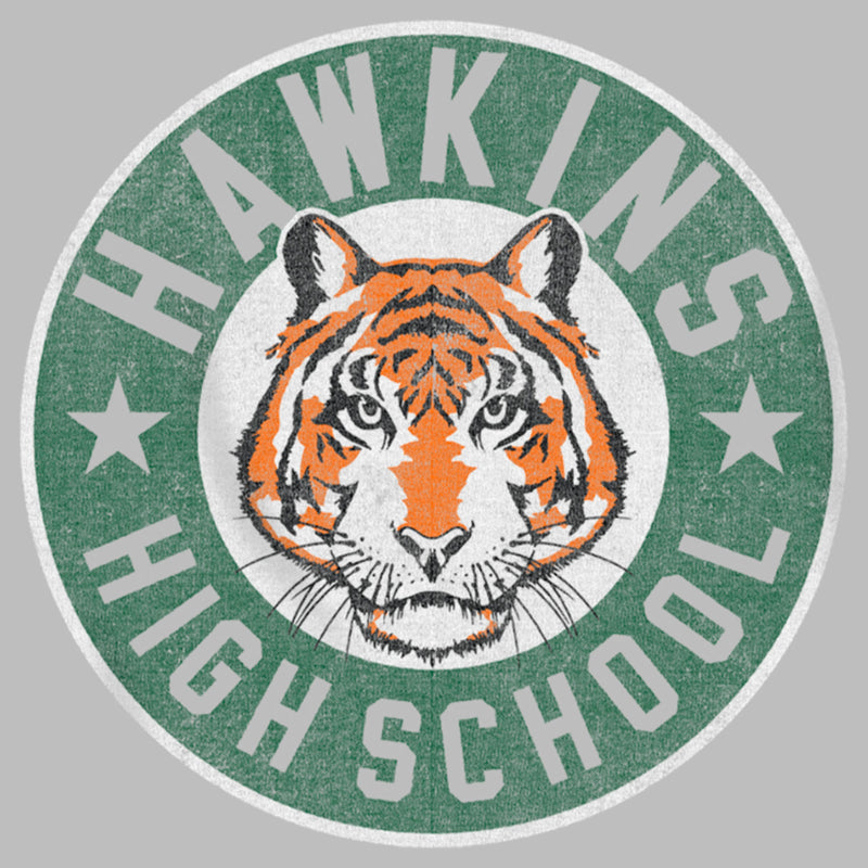 Boy's Stranger Things Retro Hawkins High School Tiger Mascot Pull Over Hoodie