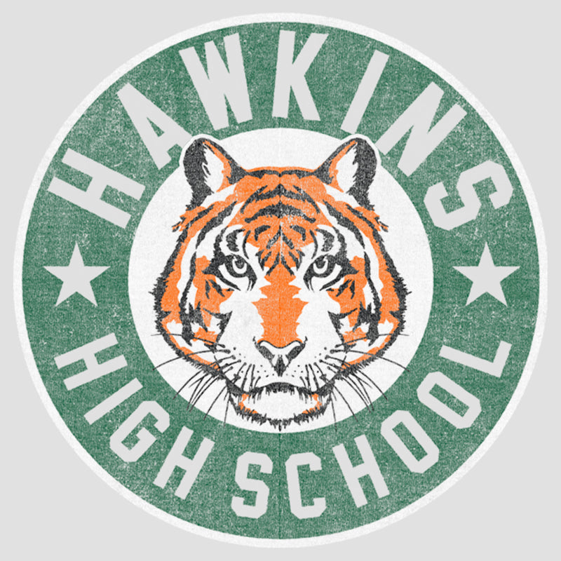 Women's Stranger Things Retro Hawkins High School Tiger Mascot Racerback Tank Top