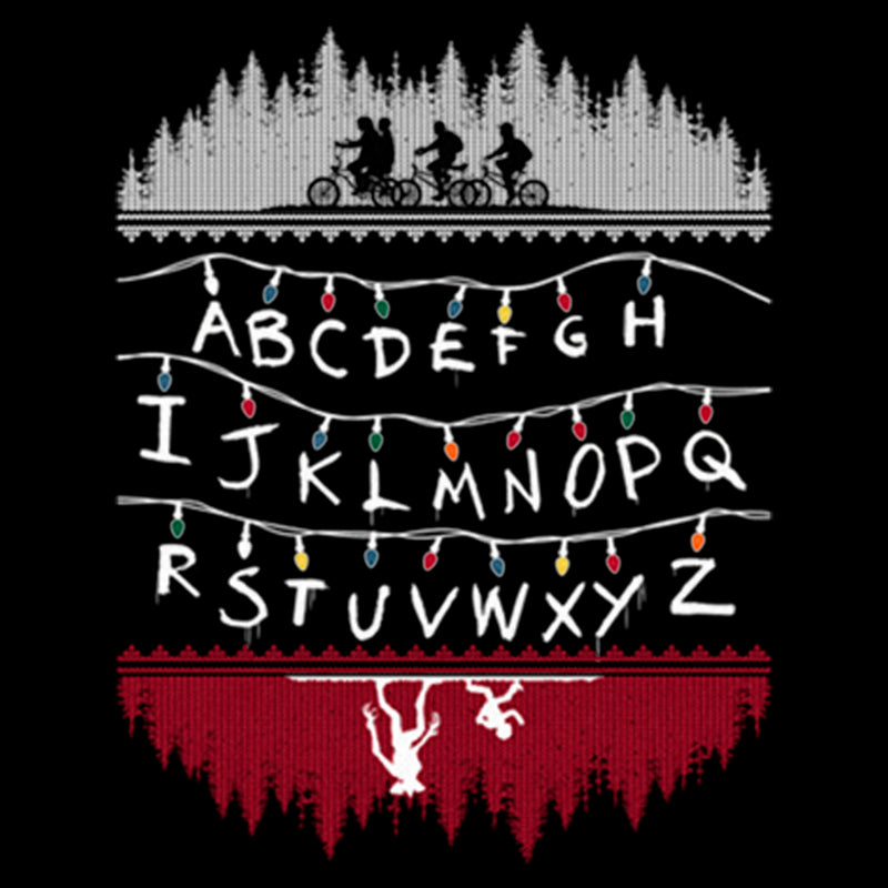 Infant's Stranger Things Alphabet Lights Sketch Onesie