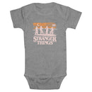 Infant's Stranger Things Starry Bike Ride Logo Onesie