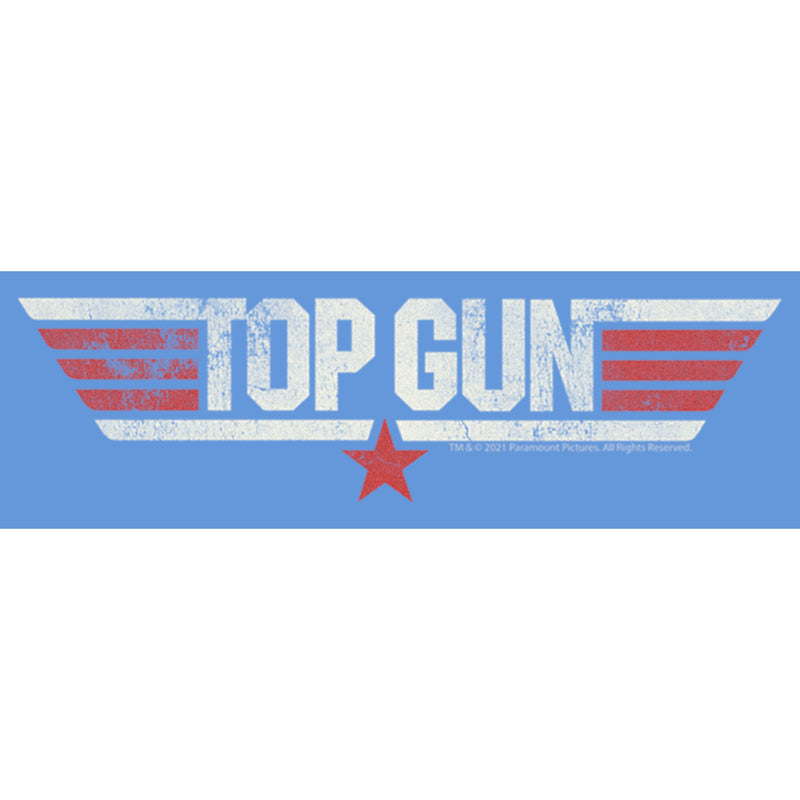 Boy's Top Gun Logo Distressed Performance Tee