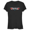 Junior's Top Gun Shiny Chrome 3D Movie Logo T-Shirt