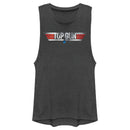 Junior's Top Gun Shiny 3D Logo Festival Muscle Tee