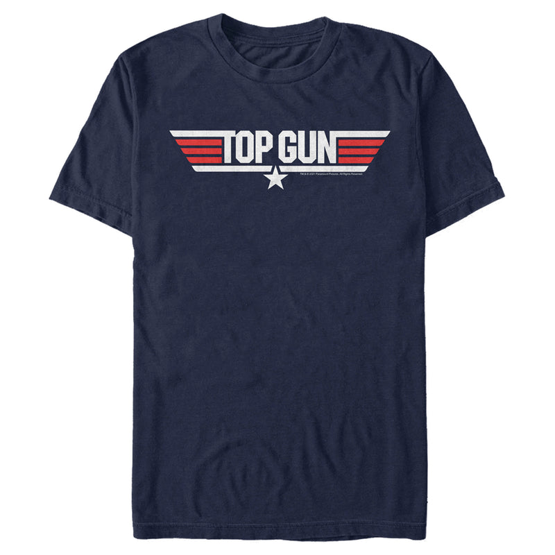 Men's Top Gun Red and White Movie Logo T-Shirt