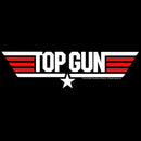 Junior's Top Gun Red and White Movie Logo T-Shirt