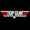 Junior's Top Gun Red and White Movie Logo T-Shirt