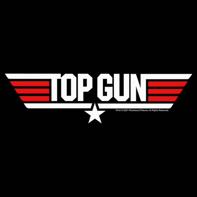 Women's Top Gun Red and White Movie Logo T-Shirt