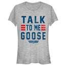 Junior's Top Gun Talk to Me Goose Quote T-Shirt