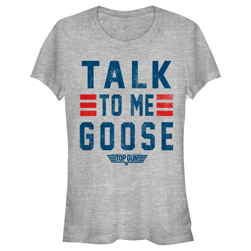 Junior's Top Gun Talk to Me Goose Quote T-Shirt