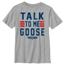 Boy's Top Gun Talk to Me Goose Quote T-Shirt