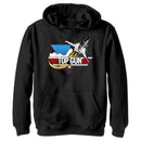 Boy's Top Gun Fighter Jet Logo Pull Over Hoodie