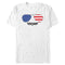 Men's Top Gun American Flag Aviator Sunglasses Logo T-Shirt