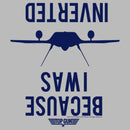 Junior's Top Gun Because I Was Inverted T-Shirt