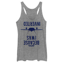 Women's Top Gun Because I Was Inverted Racerback Tank Top