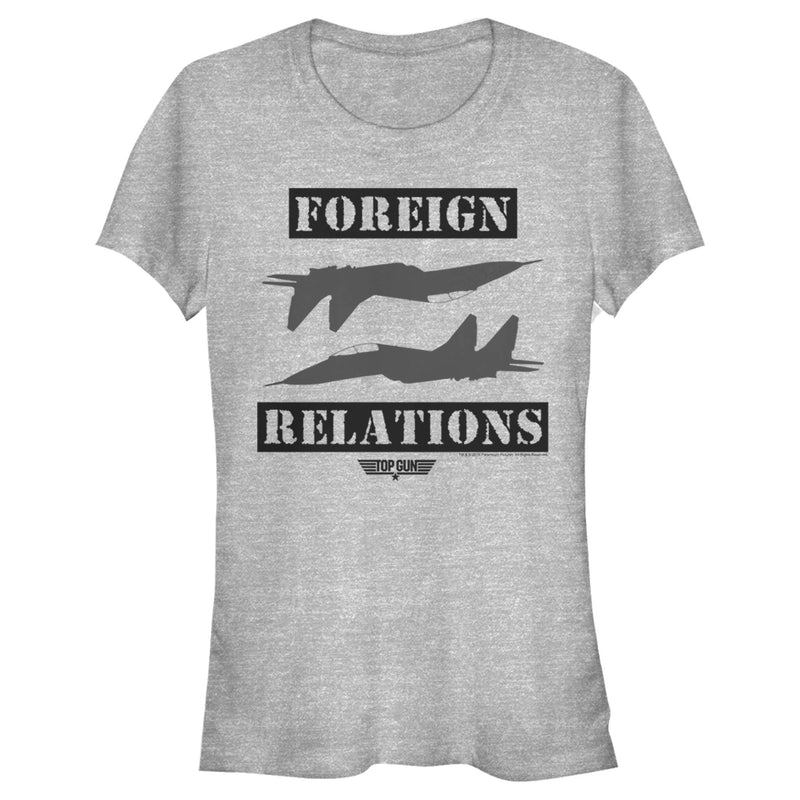 Junior's Top Gun Keeping up Foreign Relations T-Shirt