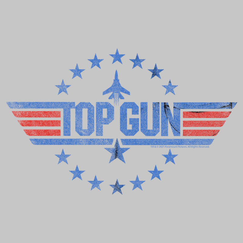 Junior's Top Gun Circle of Stars Logo T-Shirt