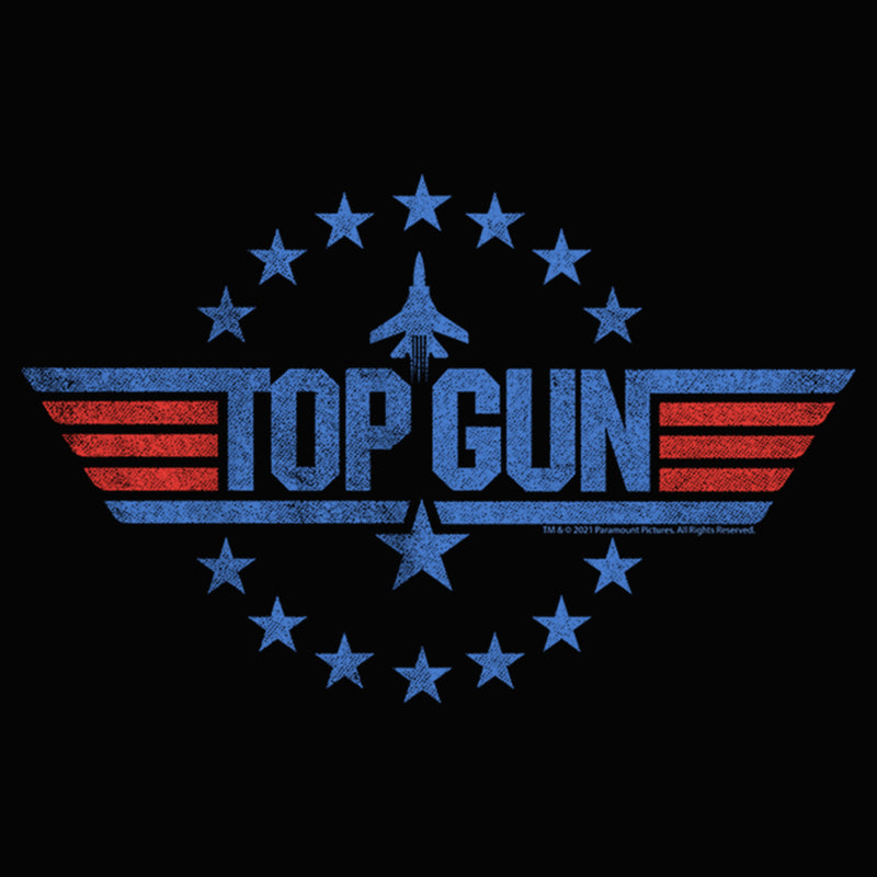 Junior's Top Gun Circle of Stars Logo Racerback Tank Top