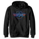 Boy's Top Gun Circle of Stars Logo Pull Over Hoodie