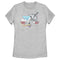 Women's Top Gun Distressed Fighter Jet Logo T-Shirt