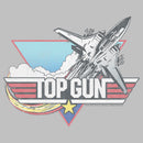 Women's Top Gun Distressed Fighter Jet Logo T-Shirt