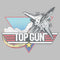 Women's Top Gun Distressed Fighter Jet Logo T-Shirt