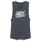 Junior's Top Gun Distressed Fighter Jet Logo Festival Muscle Tee