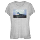 Junior's Top Gun Fighter Jet Ready for Takeoff Distressed T-Shirt