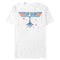 Men's Top Gun Fighter Jet and Stars Logo T-Shirt