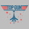 Men's Top Gun Fighter Jet and Stars Logo T-Shirt