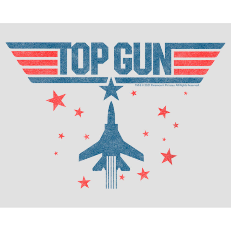 Women's Top Gun Fighter Jet and Stars Logo Racerback Tank Top