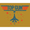 Junior's Top Gun Fighter Jet and Stars Logo Festival Muscle Tee