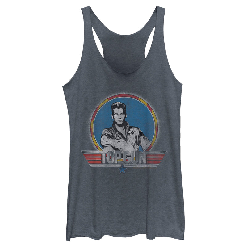 Women's Top Gun Retro Iceman Racerback Tank Top