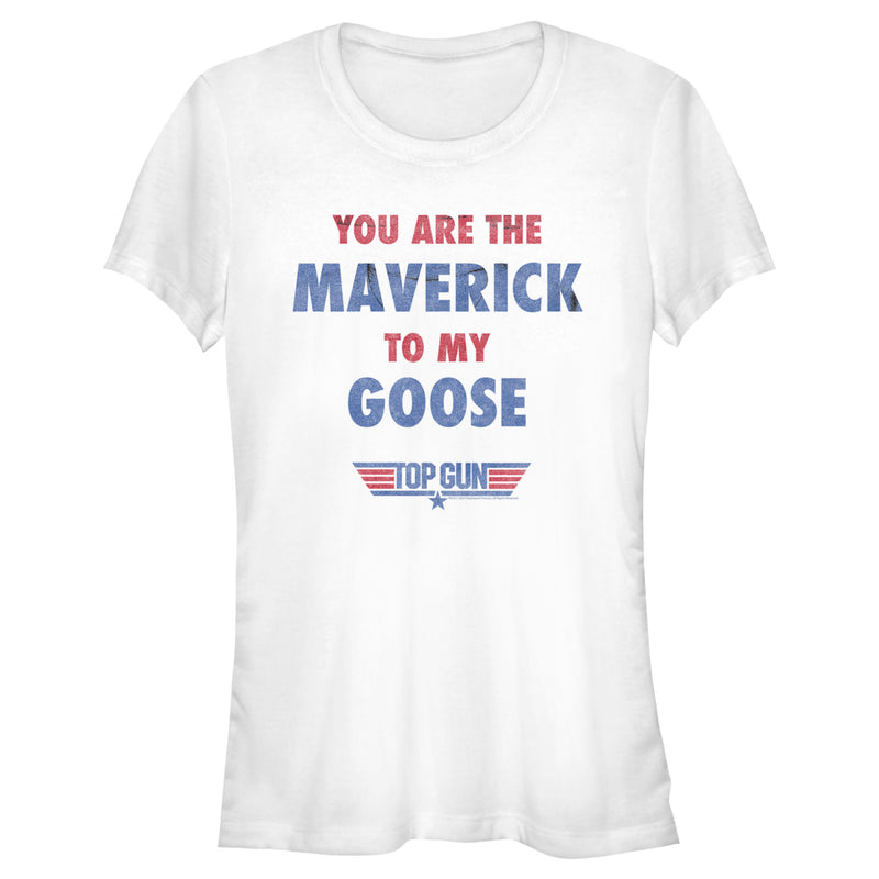 Junior's Top Gun You Are the Maverick to My Goose T-Shirt