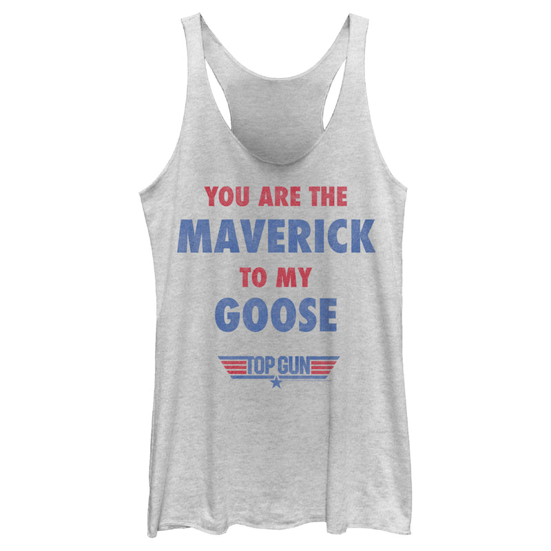 Women's Top Gun You Are the Maverick to My Goose Racerback Tank Top