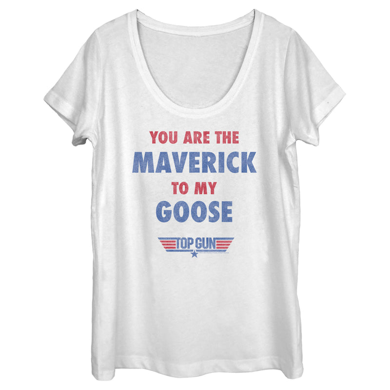 Women's Top Gun You Are the Maverick to My Goose Scoop Neck