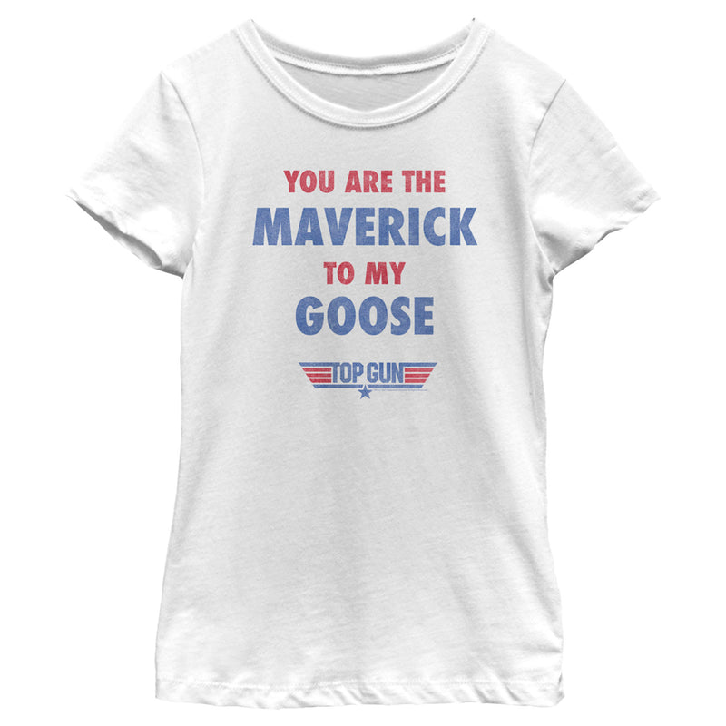 Girl's Top Gun You Are the Maverick to My Goose T-Shirt