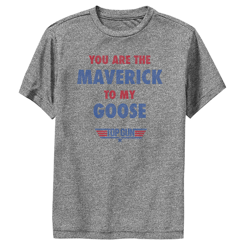 Boy's Top Gun You Are the Maverick to My Goose Performance Tee