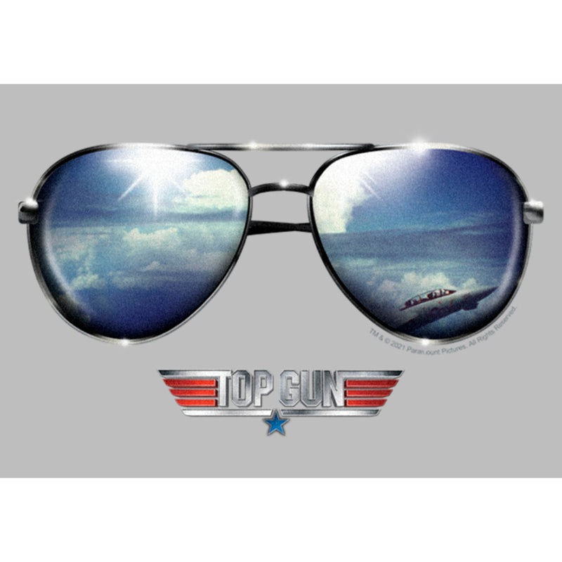 Boy's Top Gun Aviator Sunglasses Reflection Logo Pull Over Hoodie