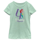 Girl's Disney The Little Mermaid 4th Birthday T-Shirt