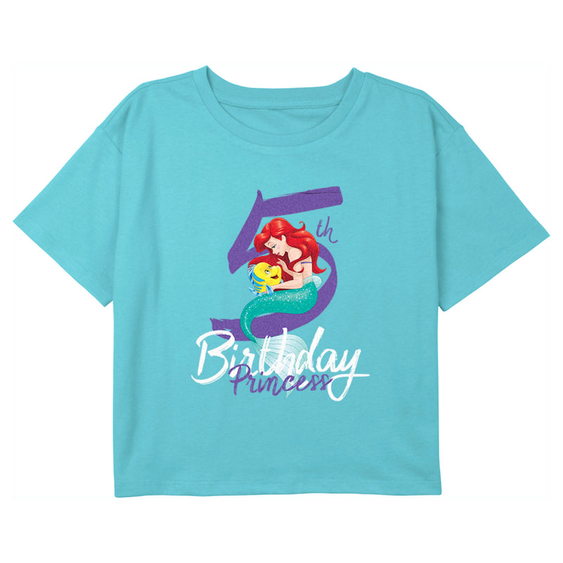 Girl's The Little Mermaid 5th Birthday Princess T-Shirt
