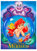 Men's The Little Mermaid Ariel Classic Movie Poster Baseball Tee