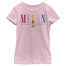Girl's Mulan 1998 Title Logo T-Shirt