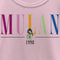 Girl's Mulan 1998 Title Logo T-Shirt
