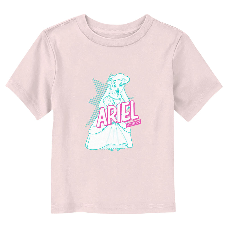 Toddler's The Little Mermaid Ariel Hashtag Curious T-Shirt